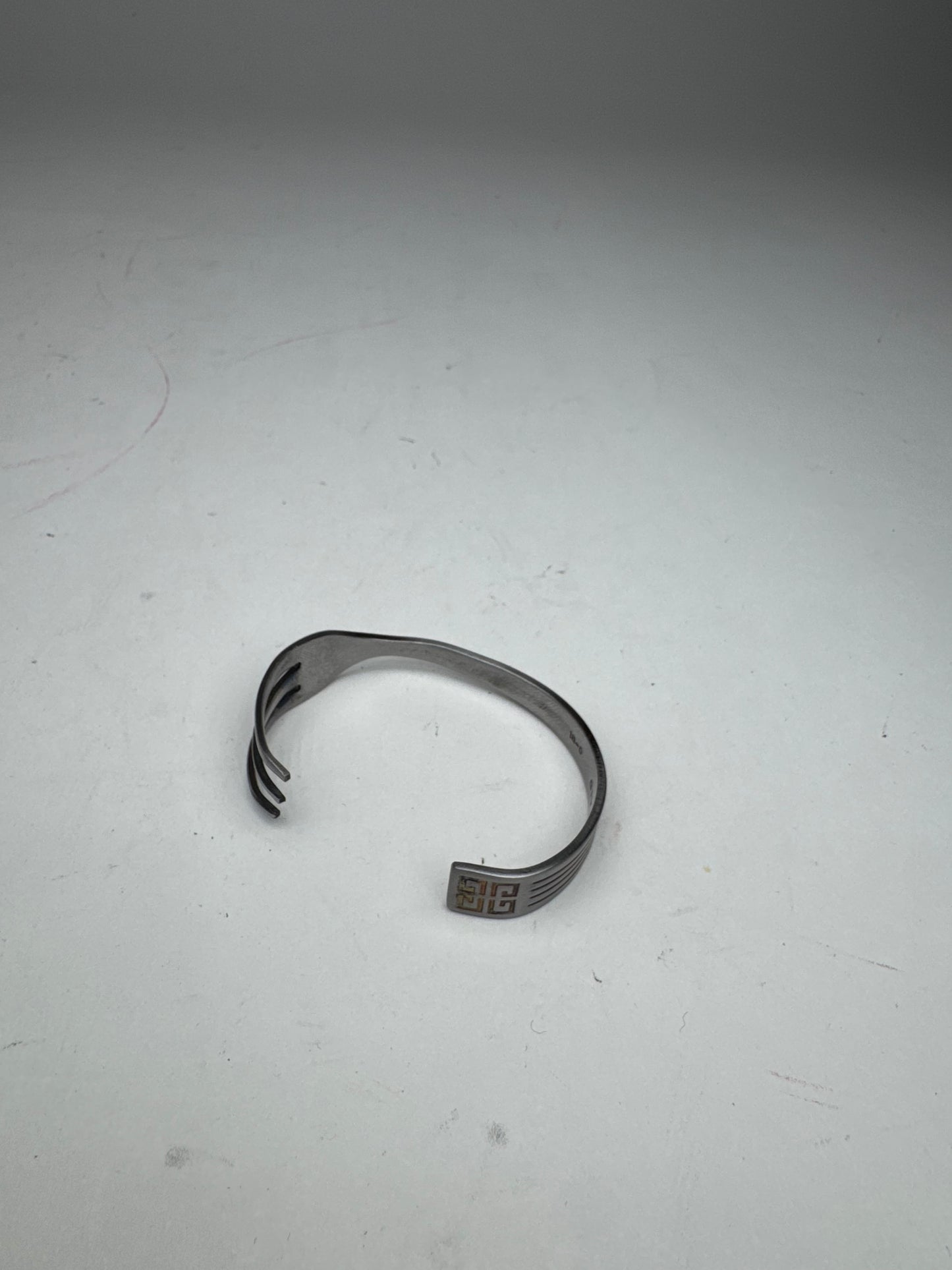 Vintage  Givenchy Steel Fork bracelet silver
