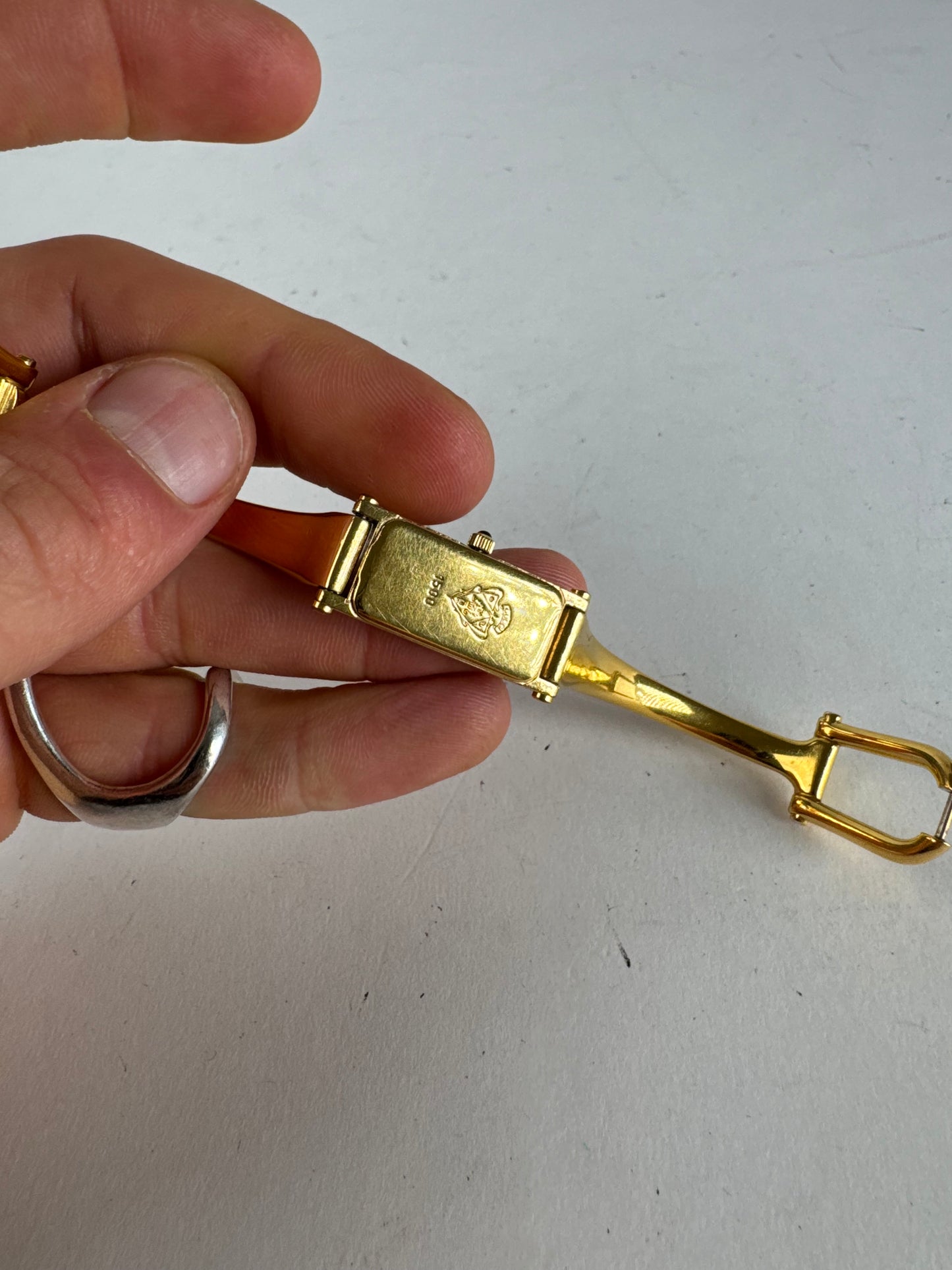 Vintage Gucci Horsebit Watch steel golden