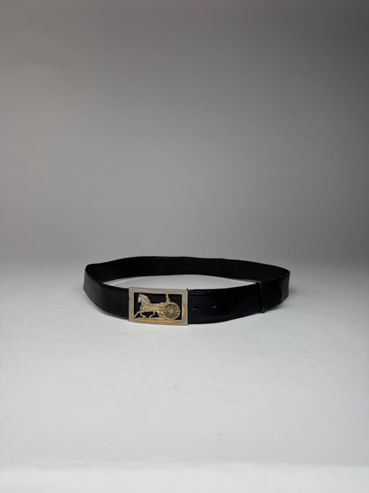 Vintage Celine Paris Triomphe Leather Belt