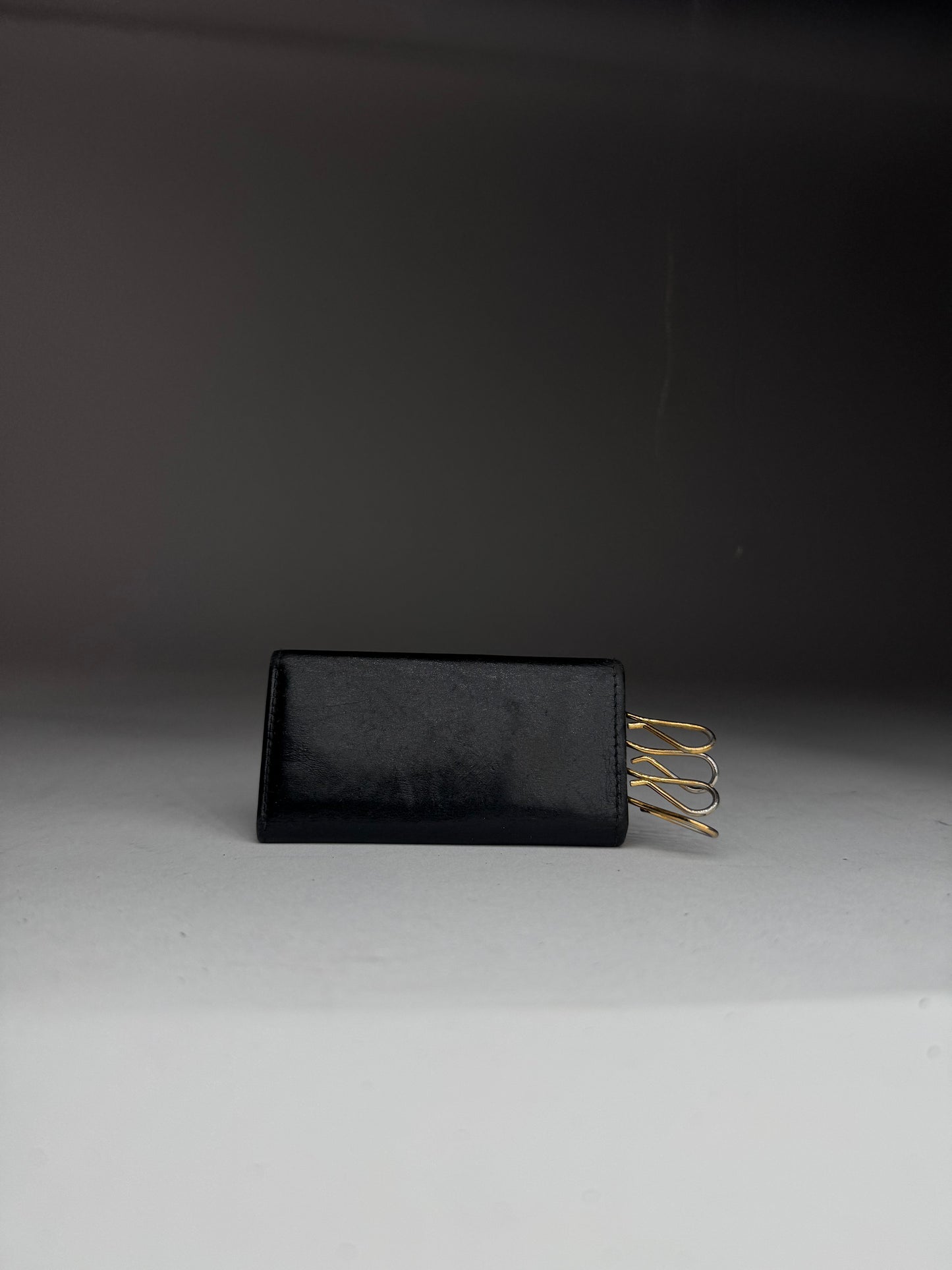 Vintage Cartier Patent Leather Key Holder Black