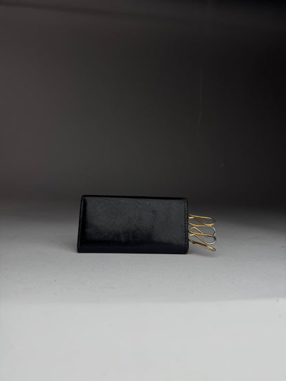 Vintage Cartier Patent Leather Key Holder Black