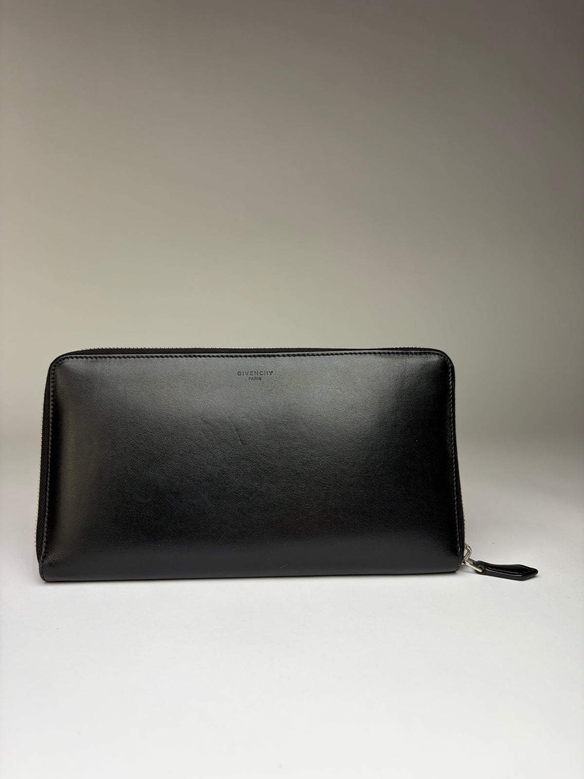 Vintage Givenchy Bambi Print Leather Bifold Wallet 2013 Black