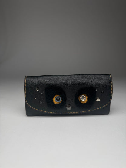 Vintage Coach Leather Wallet Black