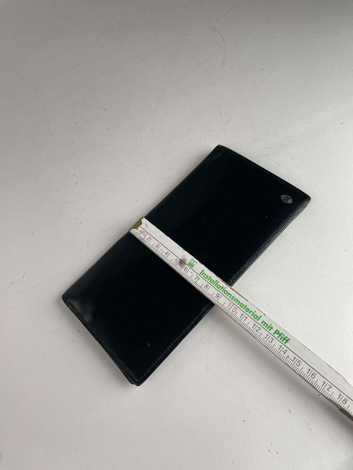 Vintage Cartier Patent Leather ID Holder black 