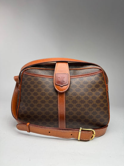 Vintage Celine Paris Triomphe Leather Monogram Bag