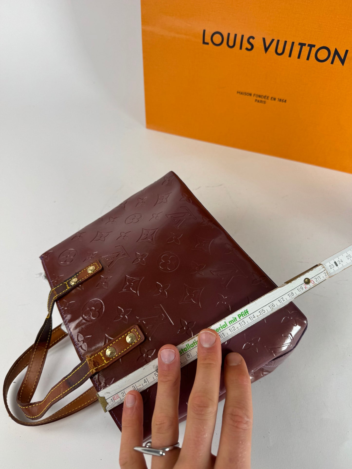 Vintage Louis Vuitton Vernis Leather Shopper Bag Purple