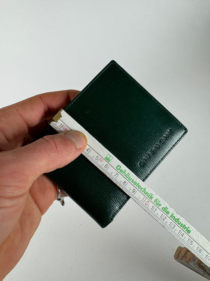 Vintage Givenchy Foldable Leather Wallet Green