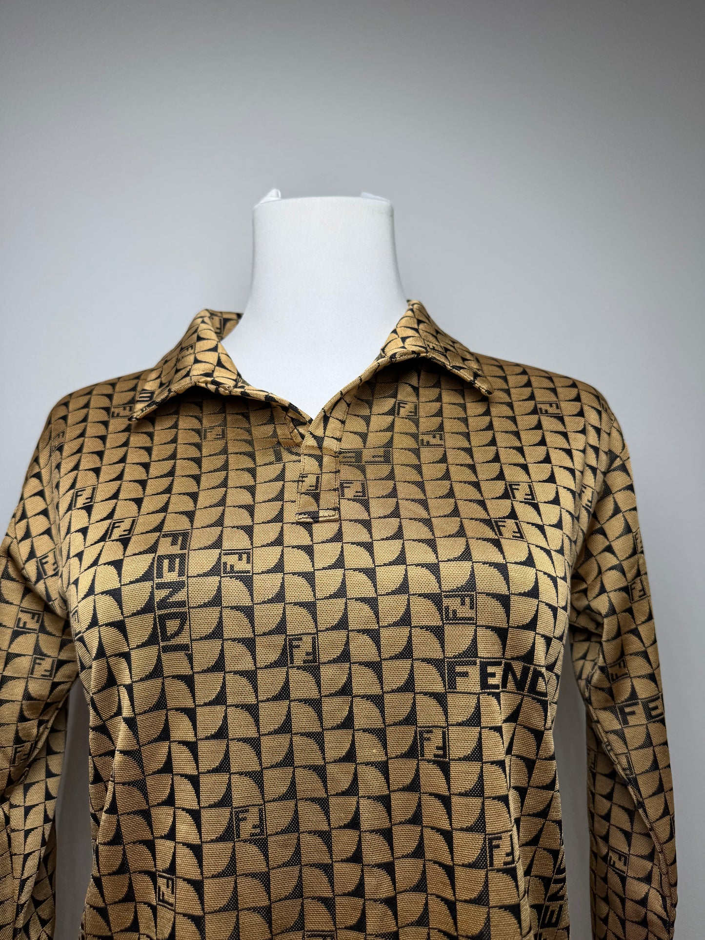 Vintage Fendi Roma Monogramm Sweater 38/M Golden