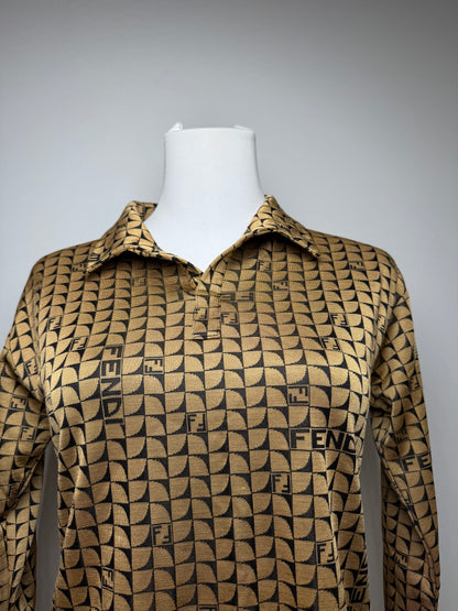 Vintage Fendi Roma Monogramm Sweater 38/M Golden