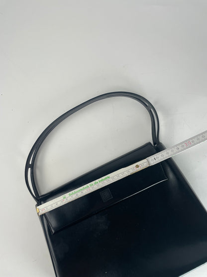 Vintage  Givenchy 4G Patent Leather Bag Black