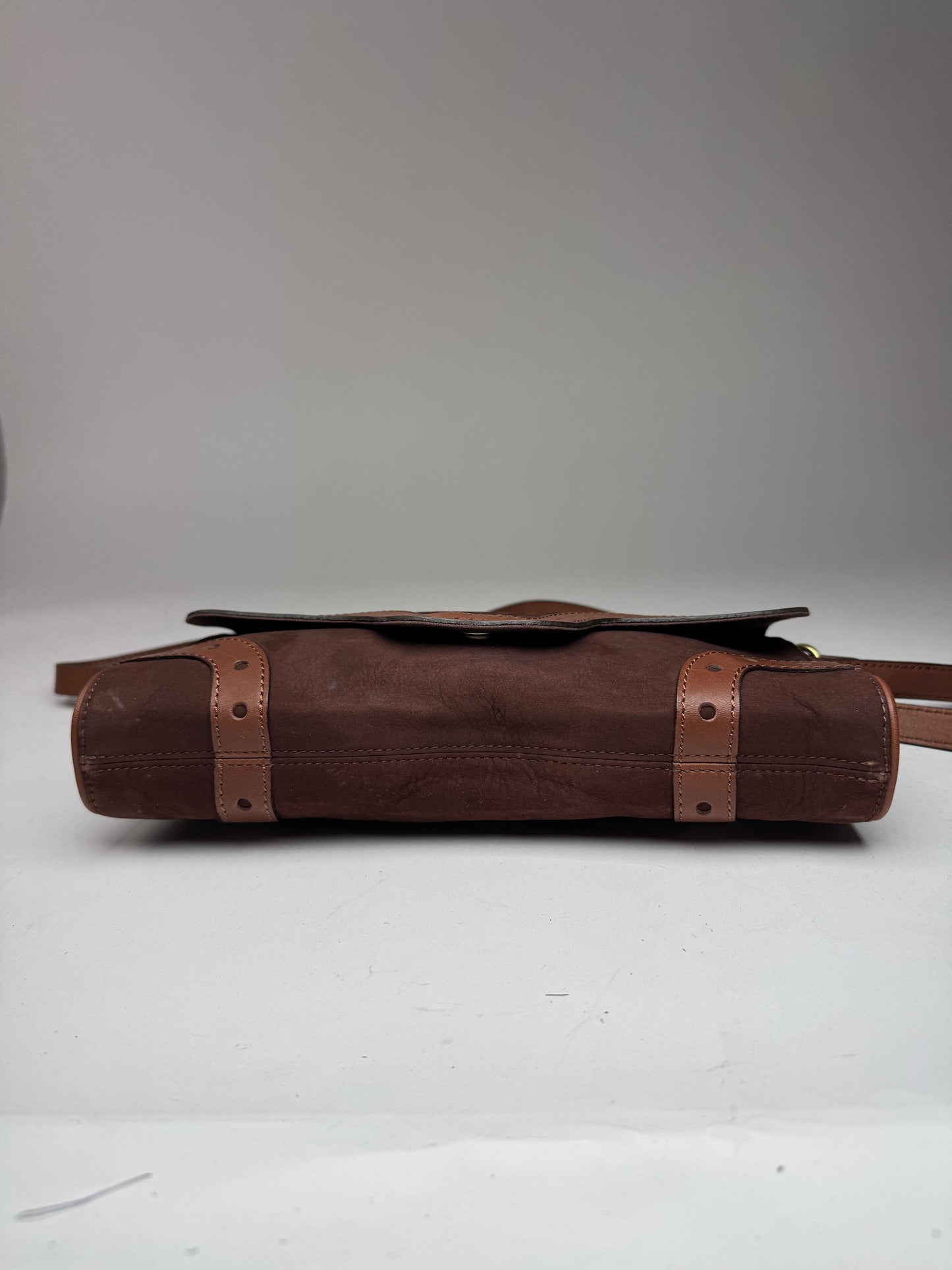 Vintage Chloe Leather Suede Shoulder Bag brown