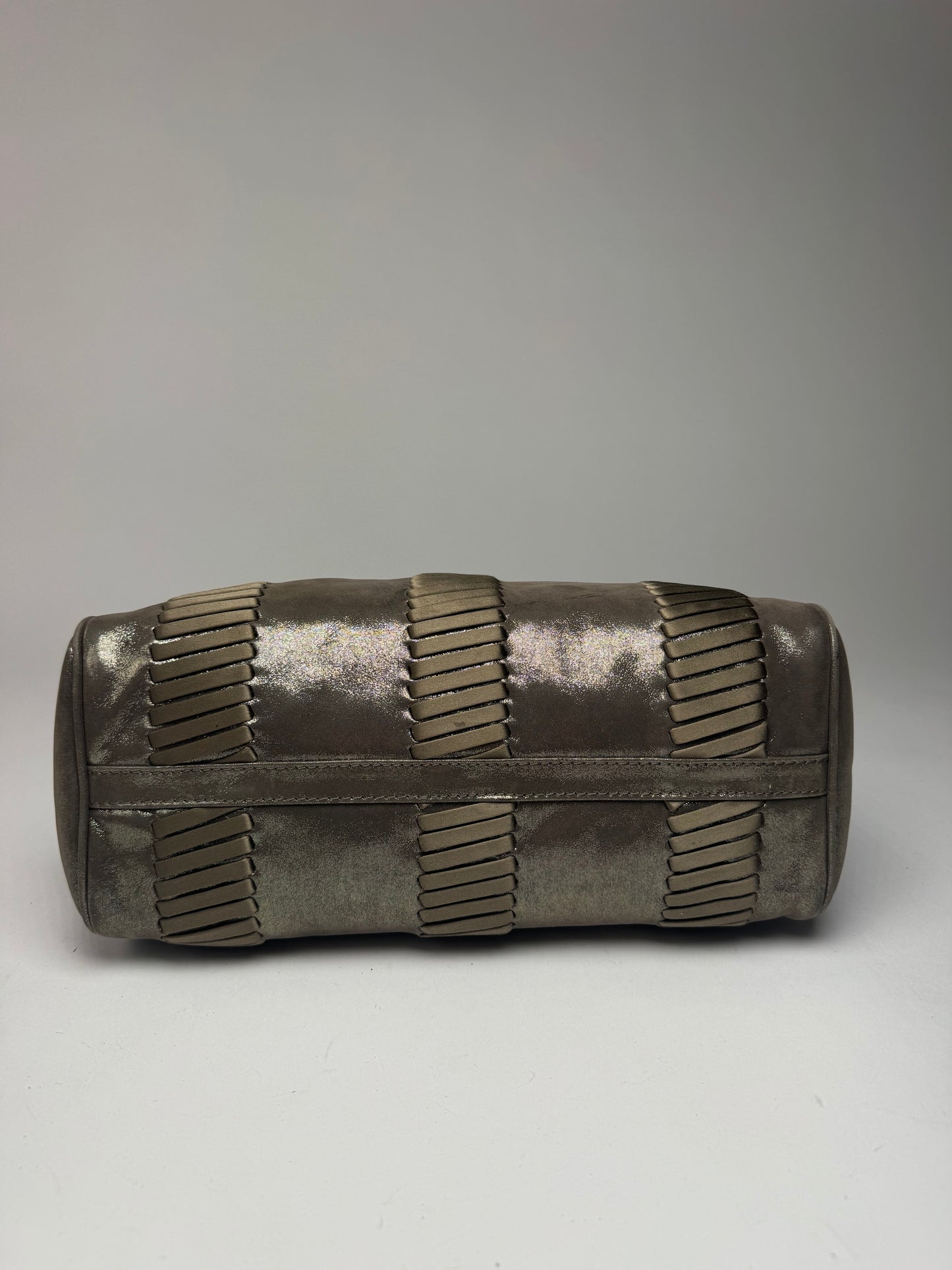 Vintage Giorgio Armani Leather Bag Silver