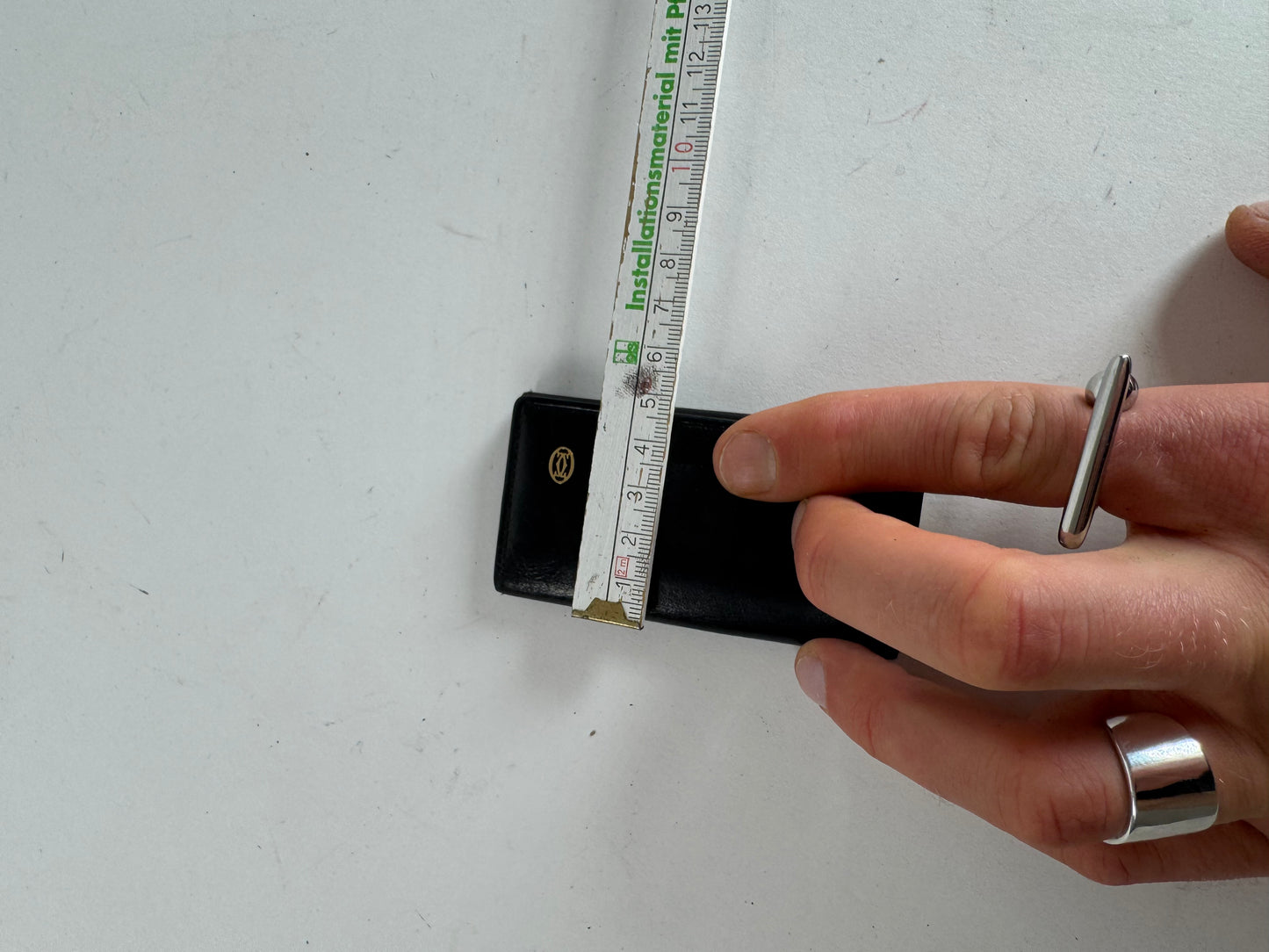 Vintage Cartier Patent Leather Key Holder Black