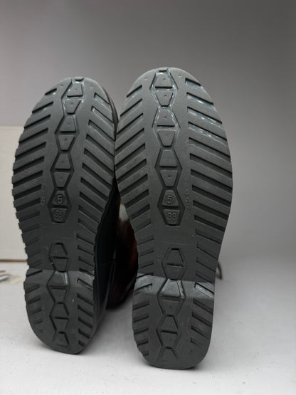 Vintage Marni Leather Boots brown Green EU38