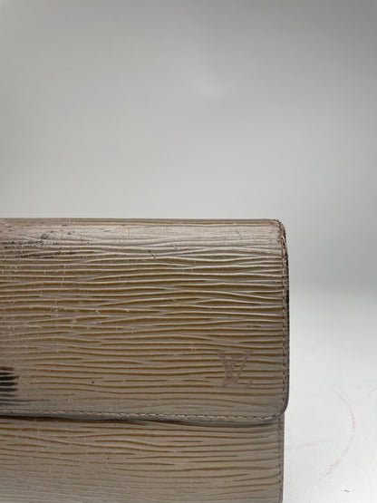 Vintage Louis Vuitton EPI leather kimono Wallet Grey/Brown