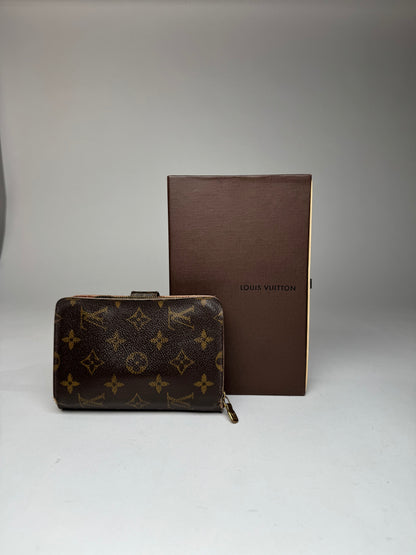 Vintage Louis Vuitton Leather Monogram Wallet Brown