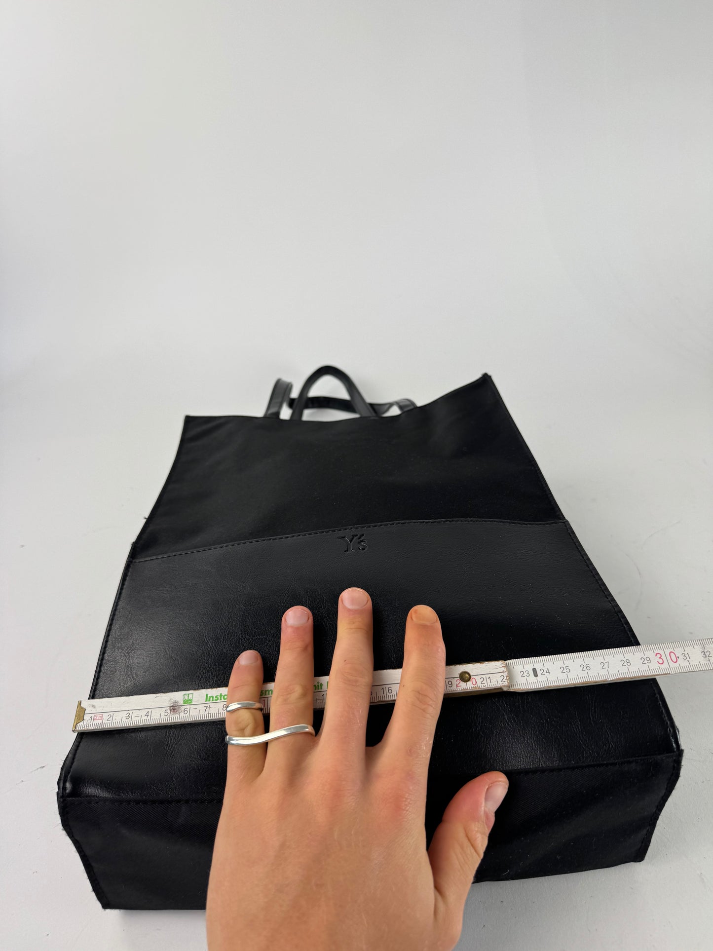 Vintage Yohji Yamamoto Shopper leather Bag black