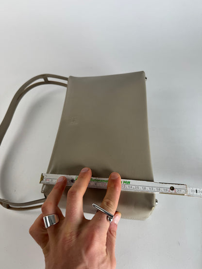 Vintage  Givenchy 4G Patent Leather Bag Grey Brown