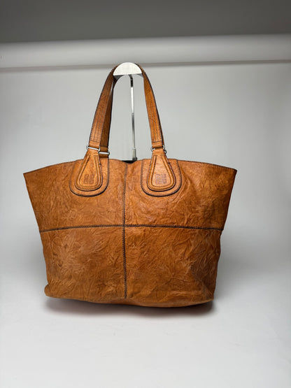 Vintage Givenchy Nightindale Leather shopper Bag Brown