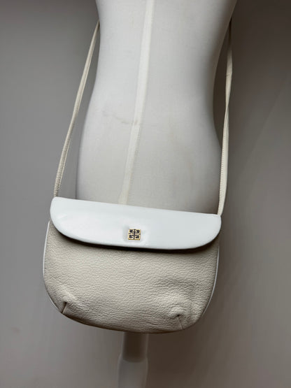 Vintage  Givenchy 4G Leather Bag White