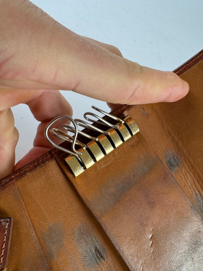 Vintage Loewe Madrid Leather Key Holder Brown