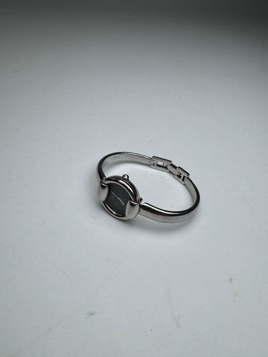 Vintage Gucci Horsebit Steel Watch Silver