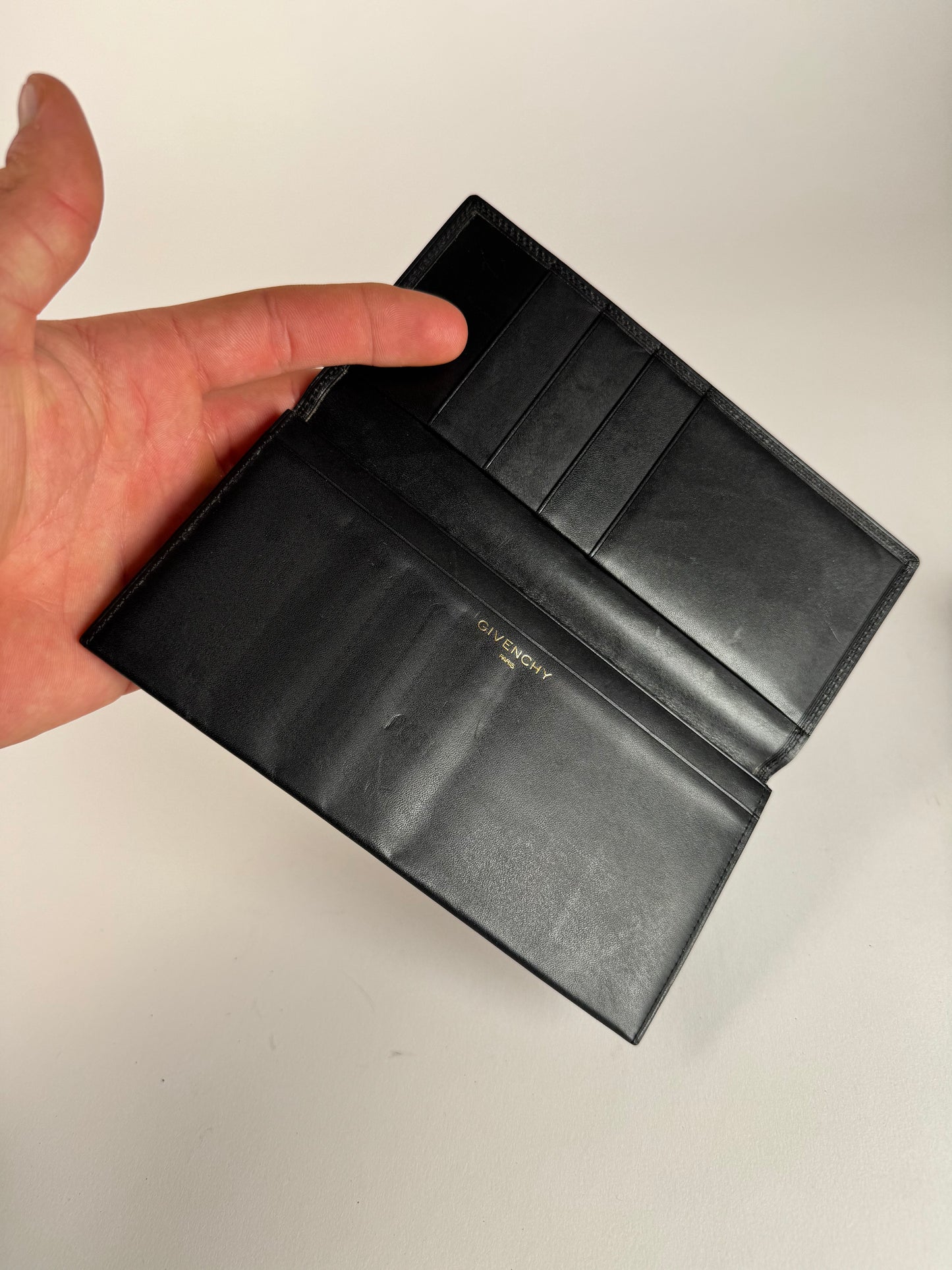 Vintage  Givenchy Leather Card Holder / ID holder black