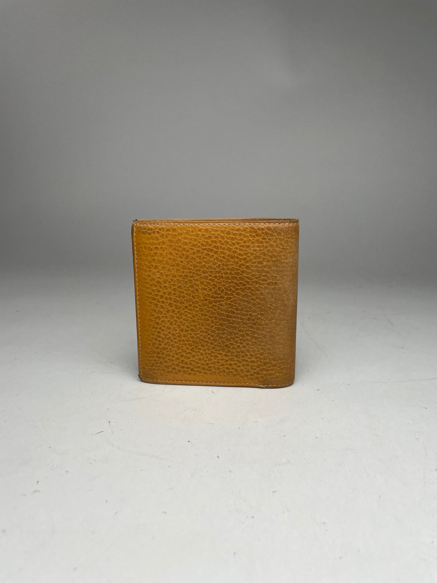 Portefeuille vintage Loewe Puzzle en cuir orange