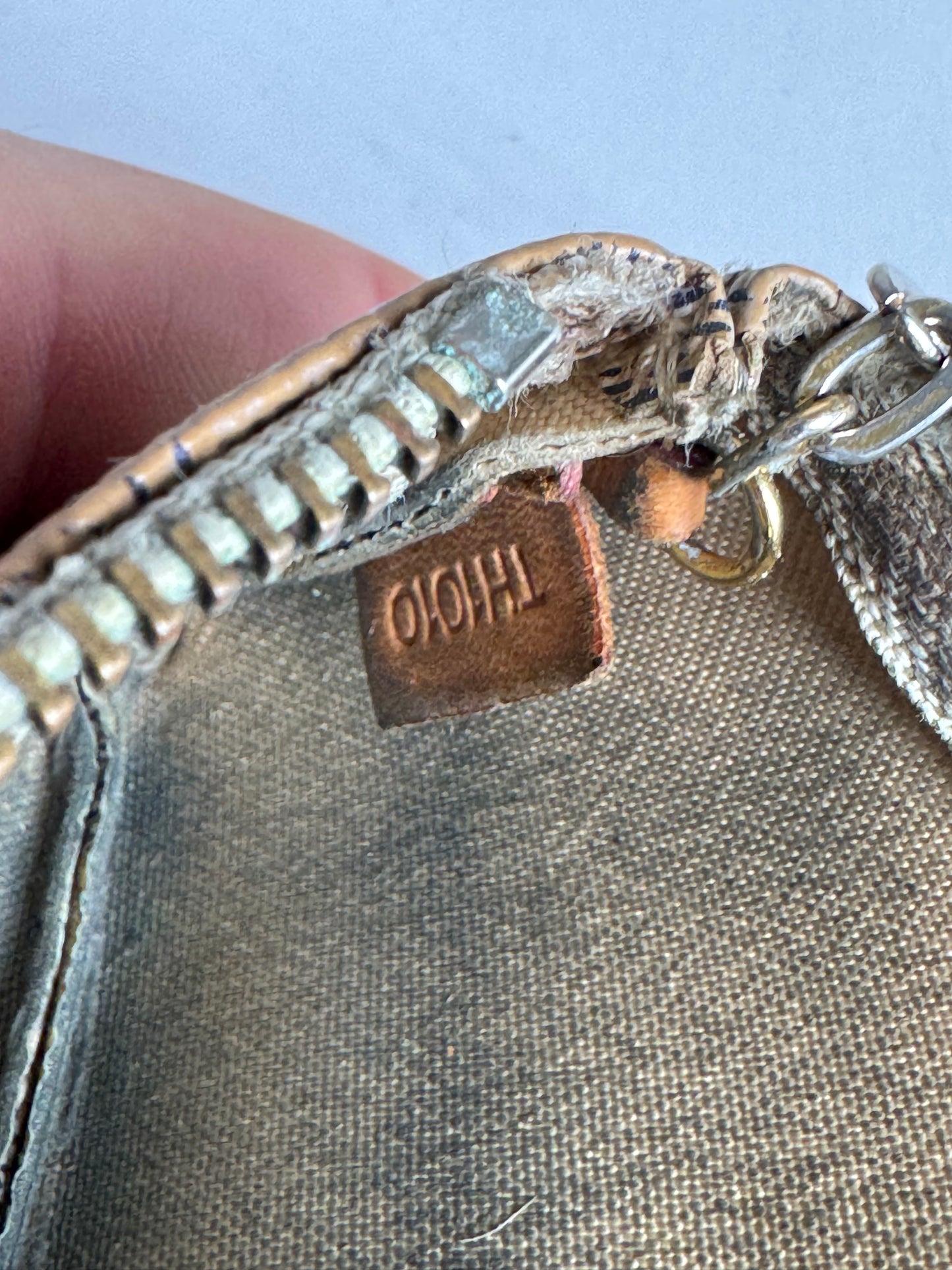 Vintage Louis Vuitton Keychain Card Holder Damier White