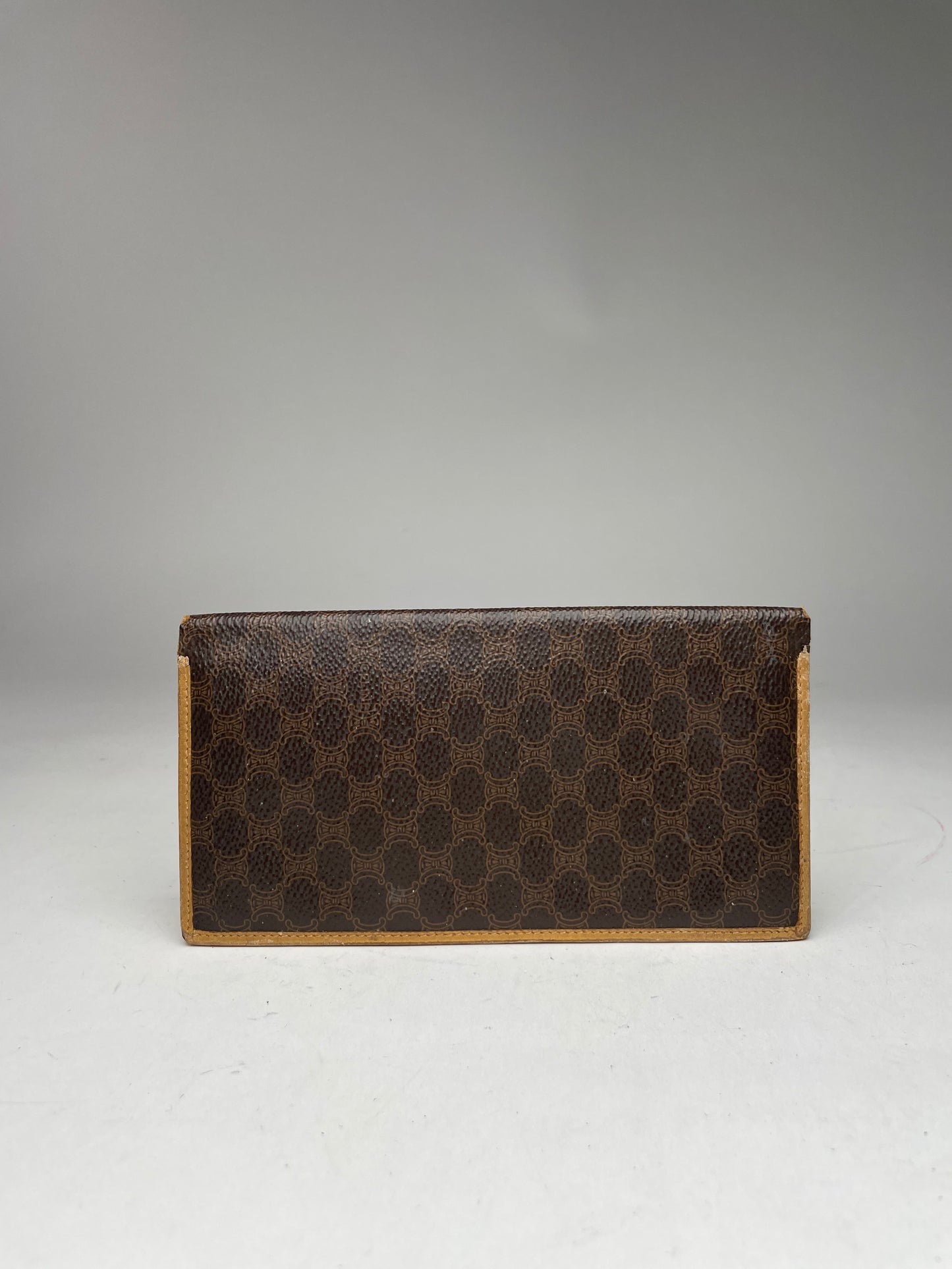 Vintage Celine Paris Leather Monogram ID holder