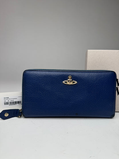Vintage Vivienne Westwood Leather Wallet Blue
