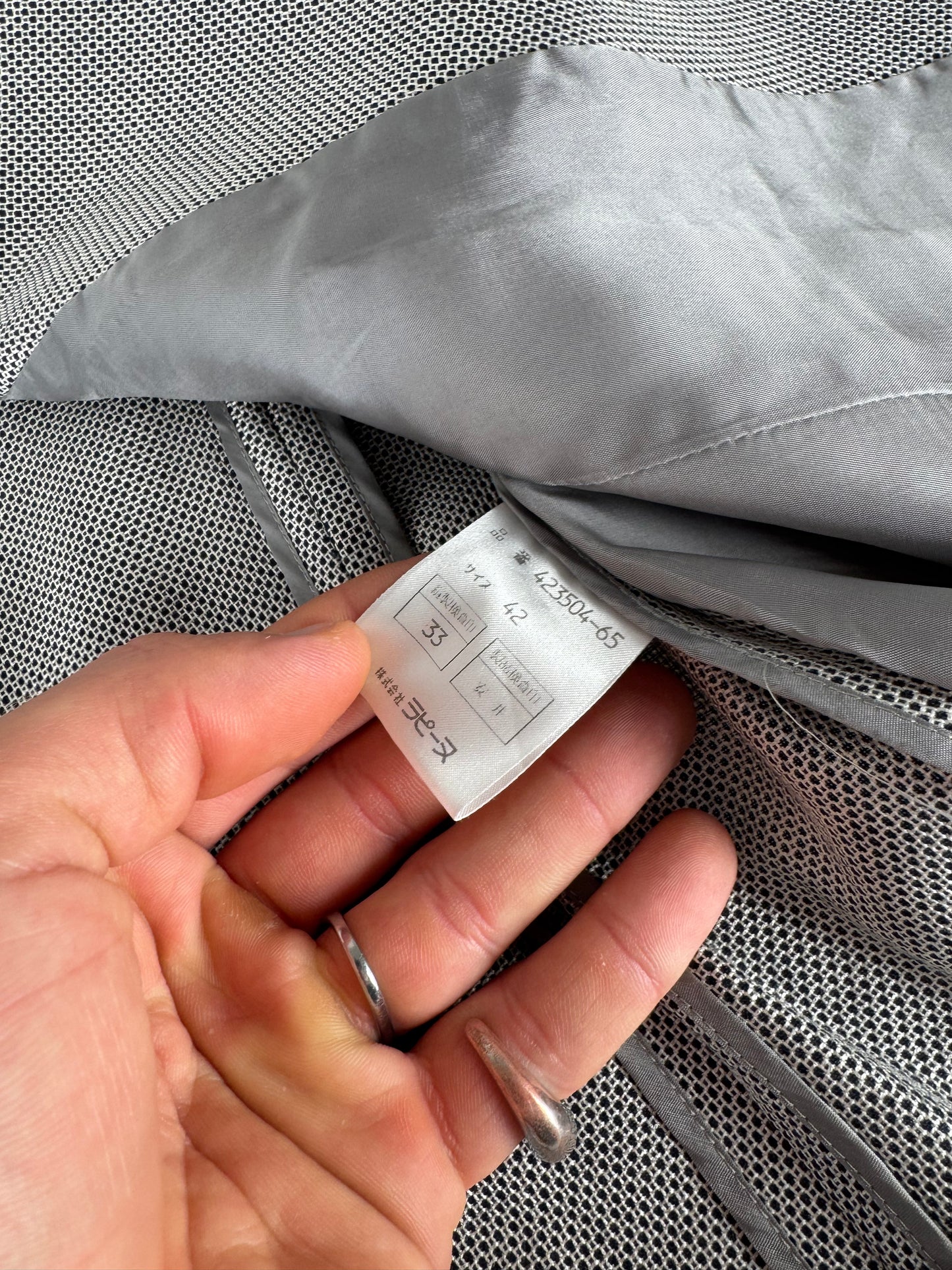 Vintage  Givenchy Wool Twin Set Grey 42/XL