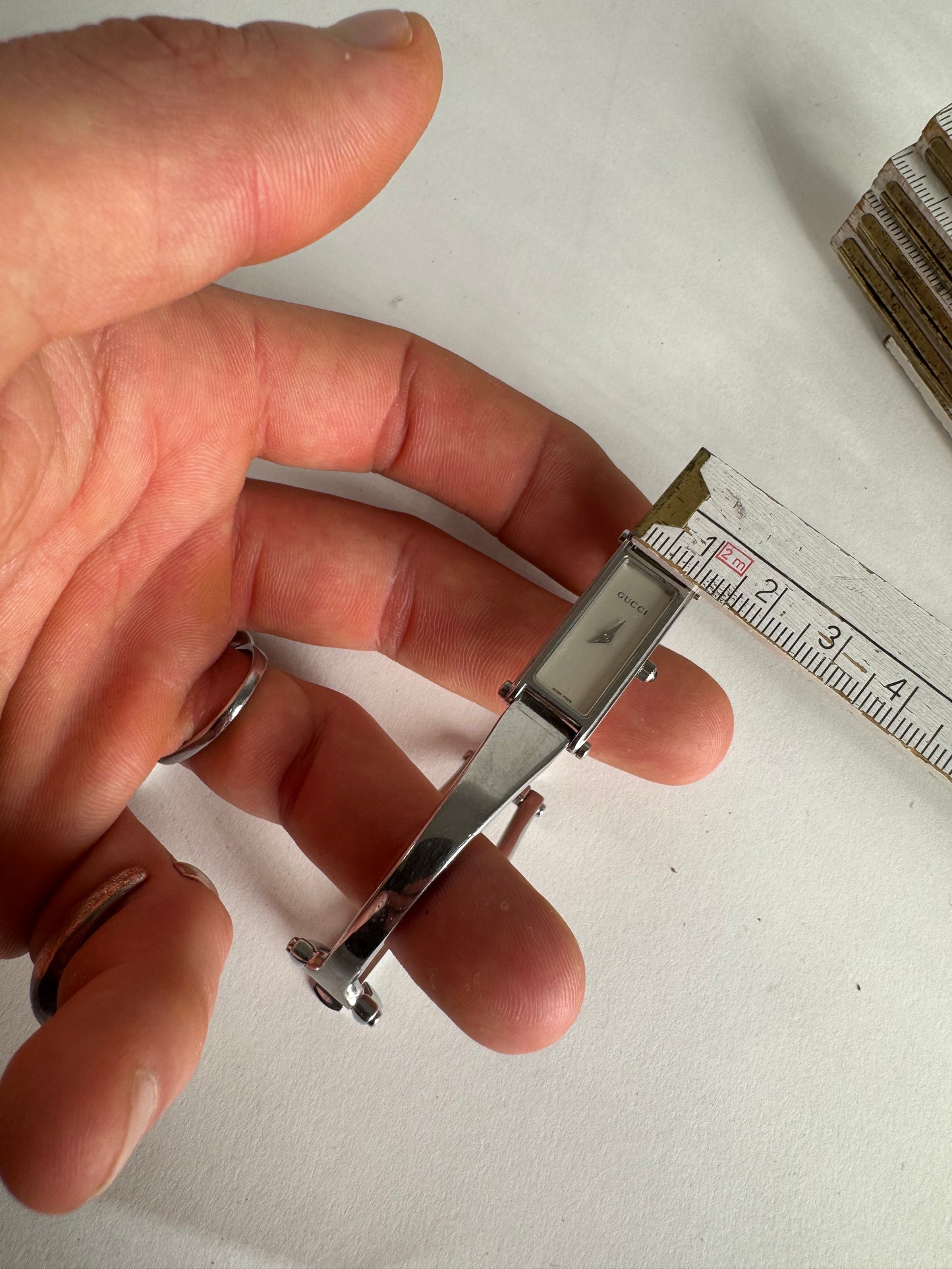 Vintage Gucci Horsebit Watch Steel Silver