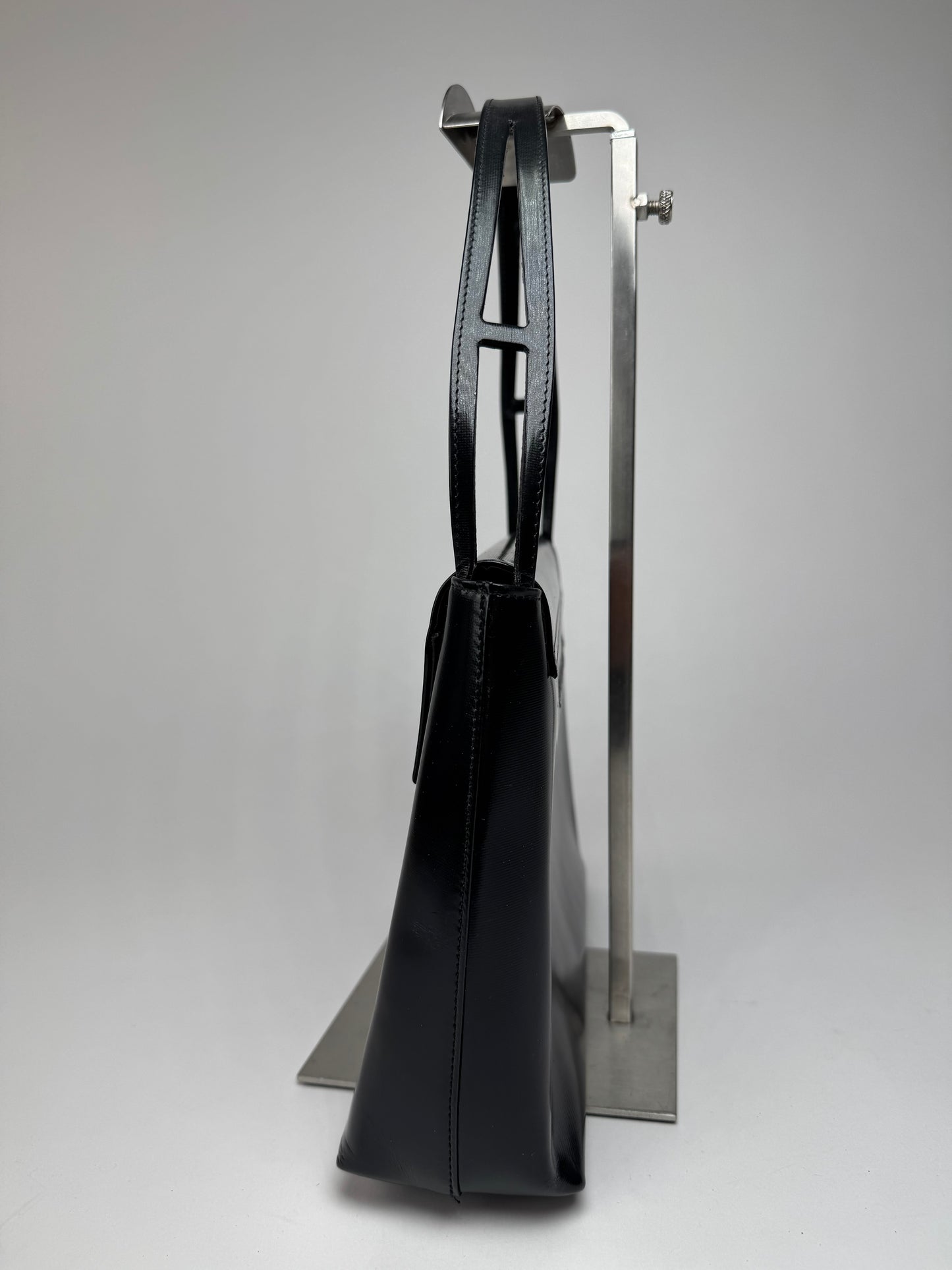 Vintage Givenchy 4G Patent Leather Bag Black