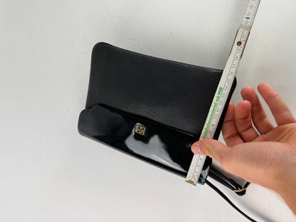 Vintage Givenchy 4G Patent Leather Bag Black