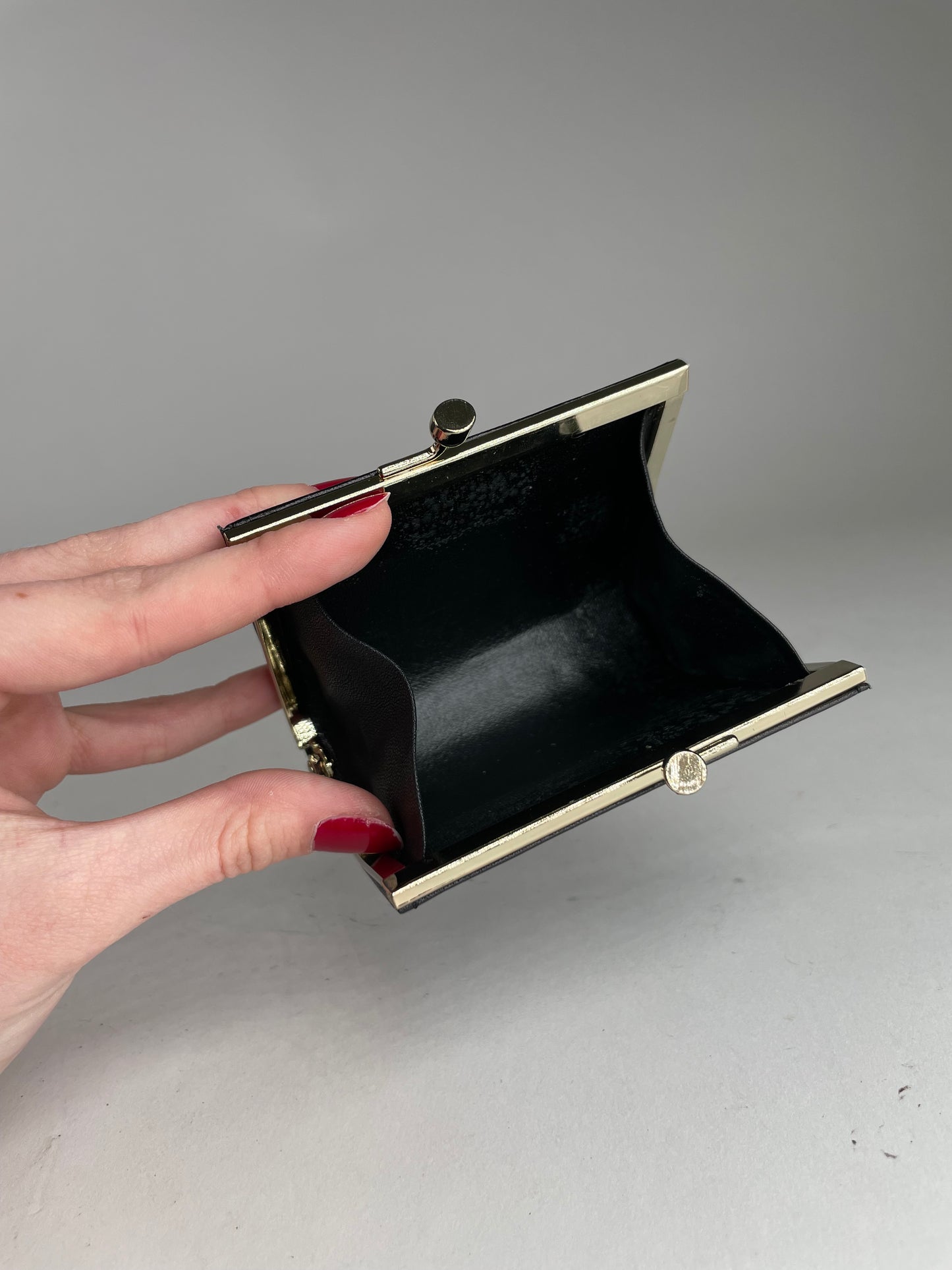 Vintage Balenciaga Leather card Holder Black