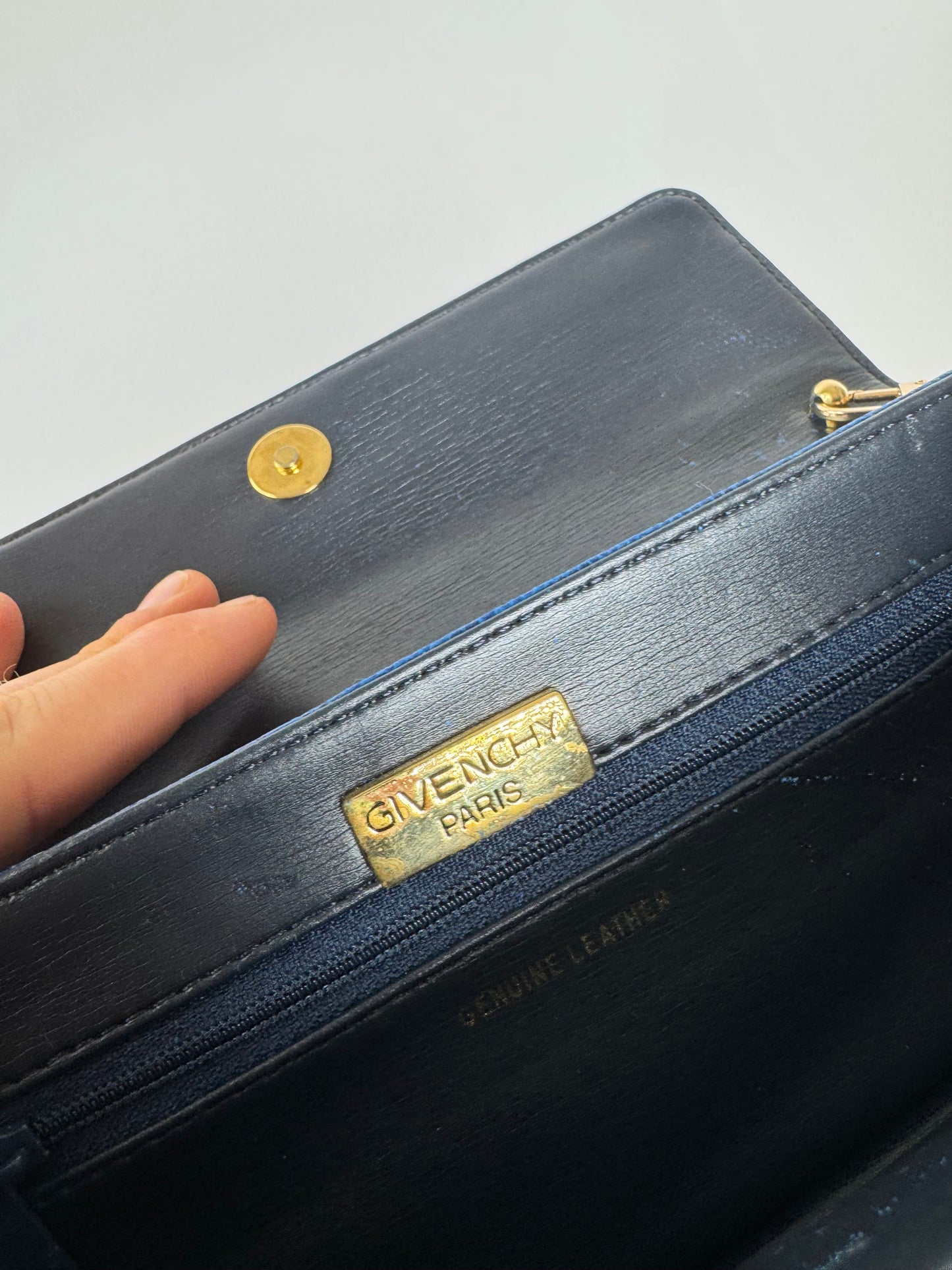 Vintage Givenchy 4G leather Bag Blue