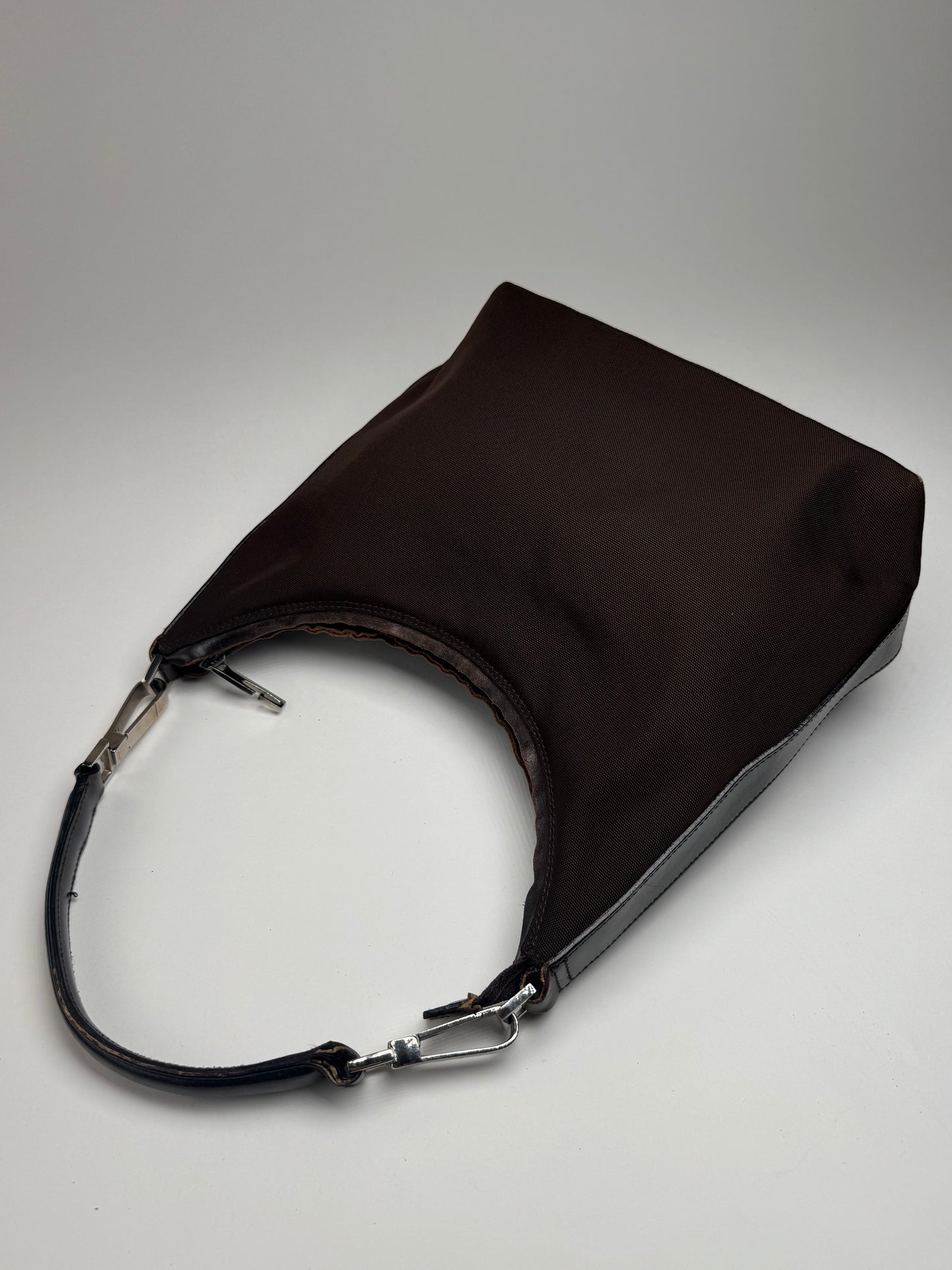 Vintage Gucci Canvas Bag Brown