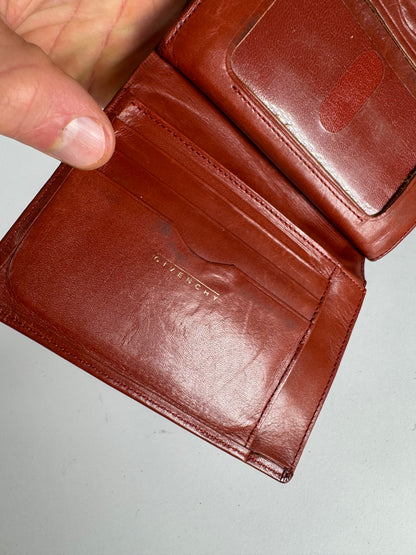 Vintage  Givenchy GV3 Leather Wallet Brown/Red