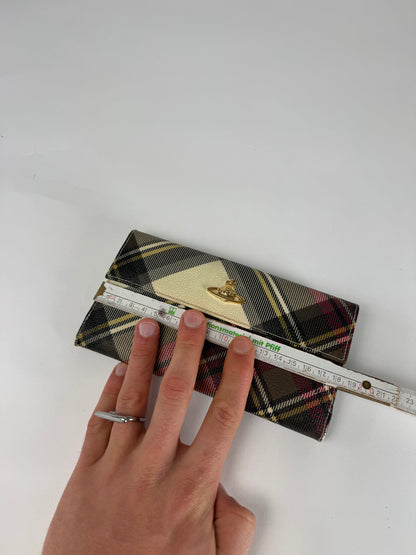 Vintage Vivienne Westwood Checked Leather Wallet