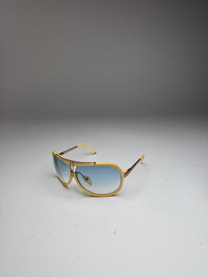 Vintage Loewe Madrid Aviator Sunglasses white