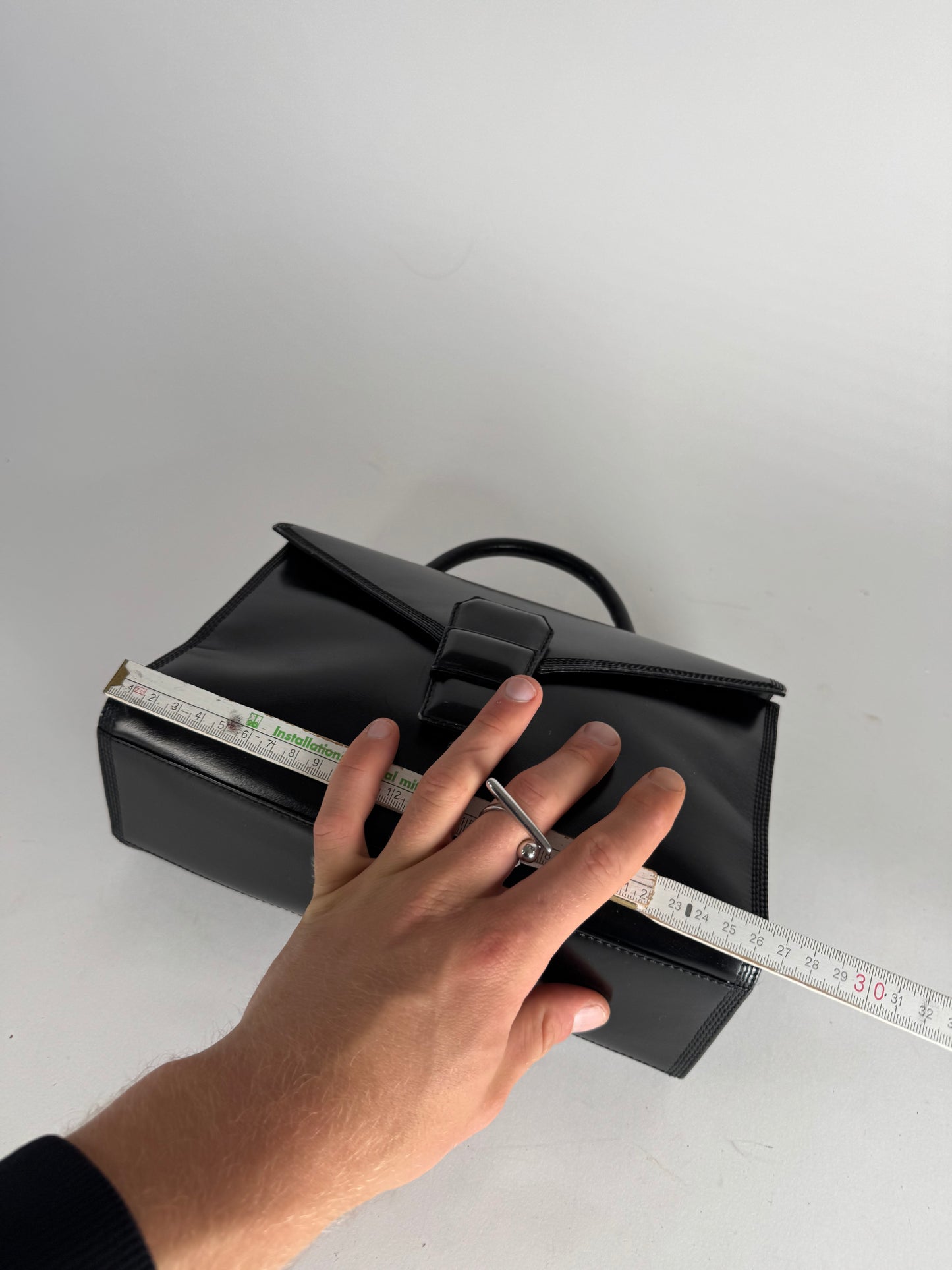 Vintage Loewe Madrid Puzzle Leather Bag black