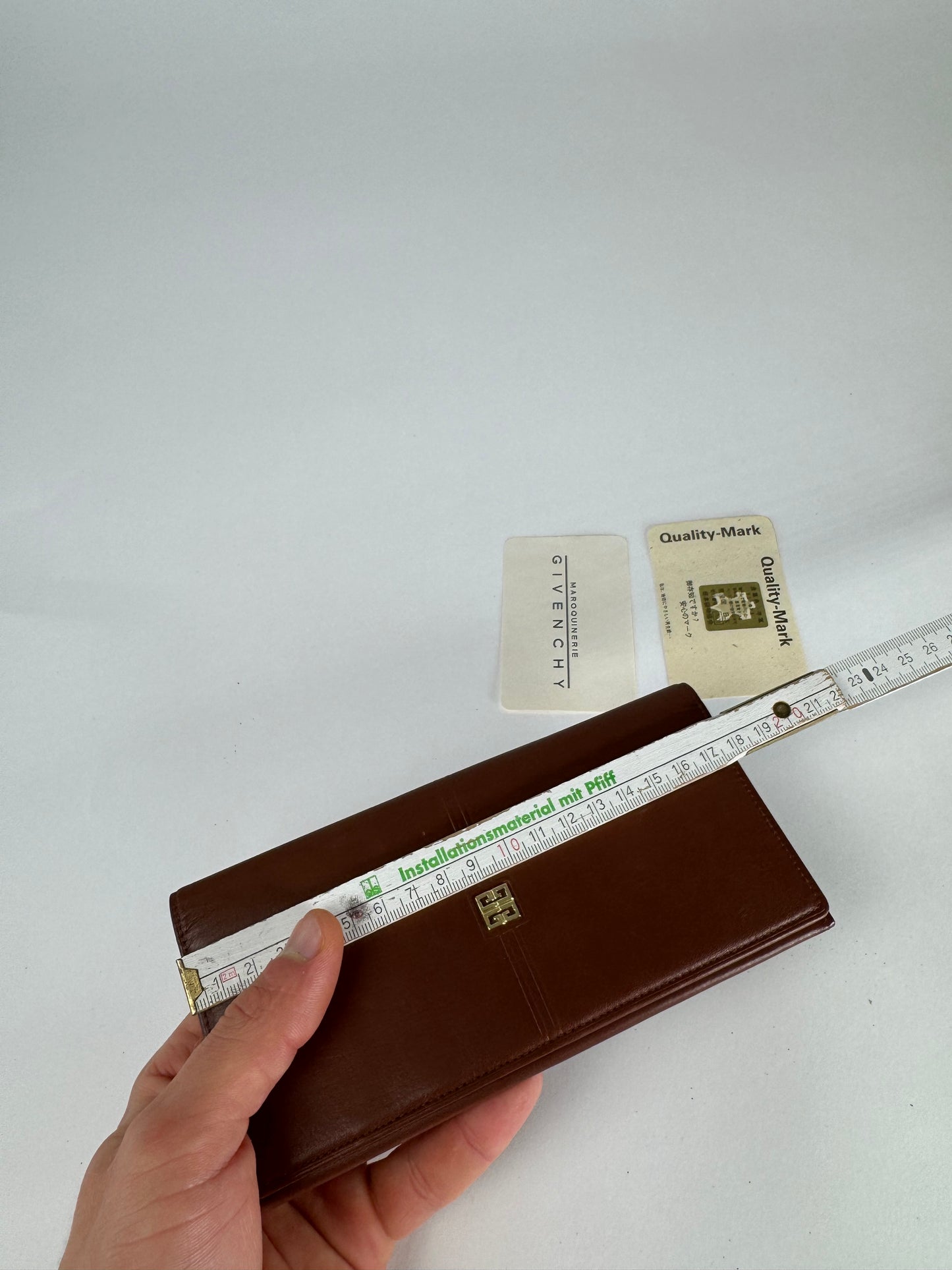 Vintage Givenchy Leather card holder / ID Holder Brown