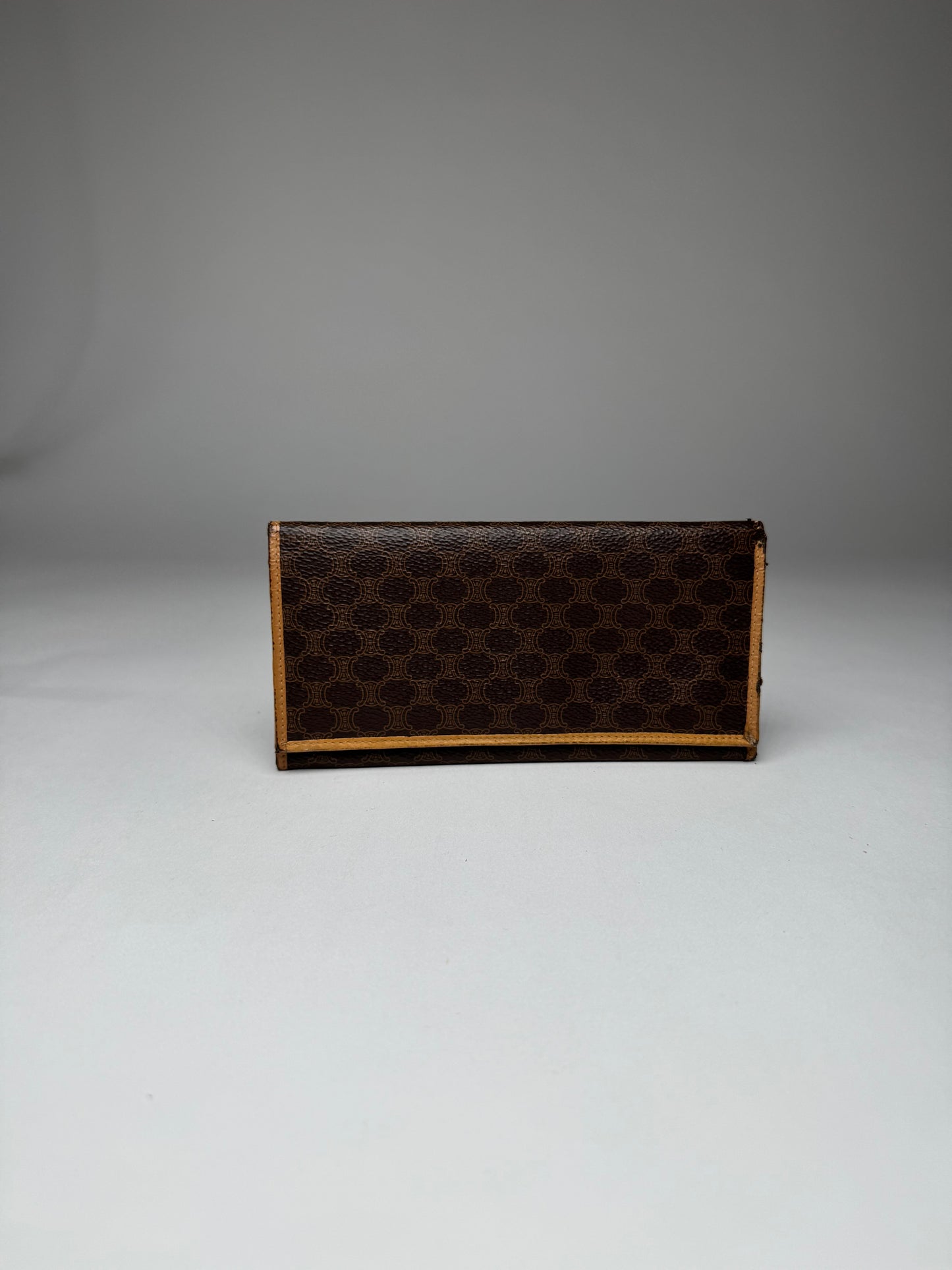 Vintage Celine Paris Leather Monogram ID Holder