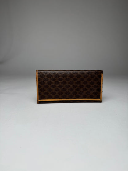 Vintage Celine Paris Leather Monogram ID Holder