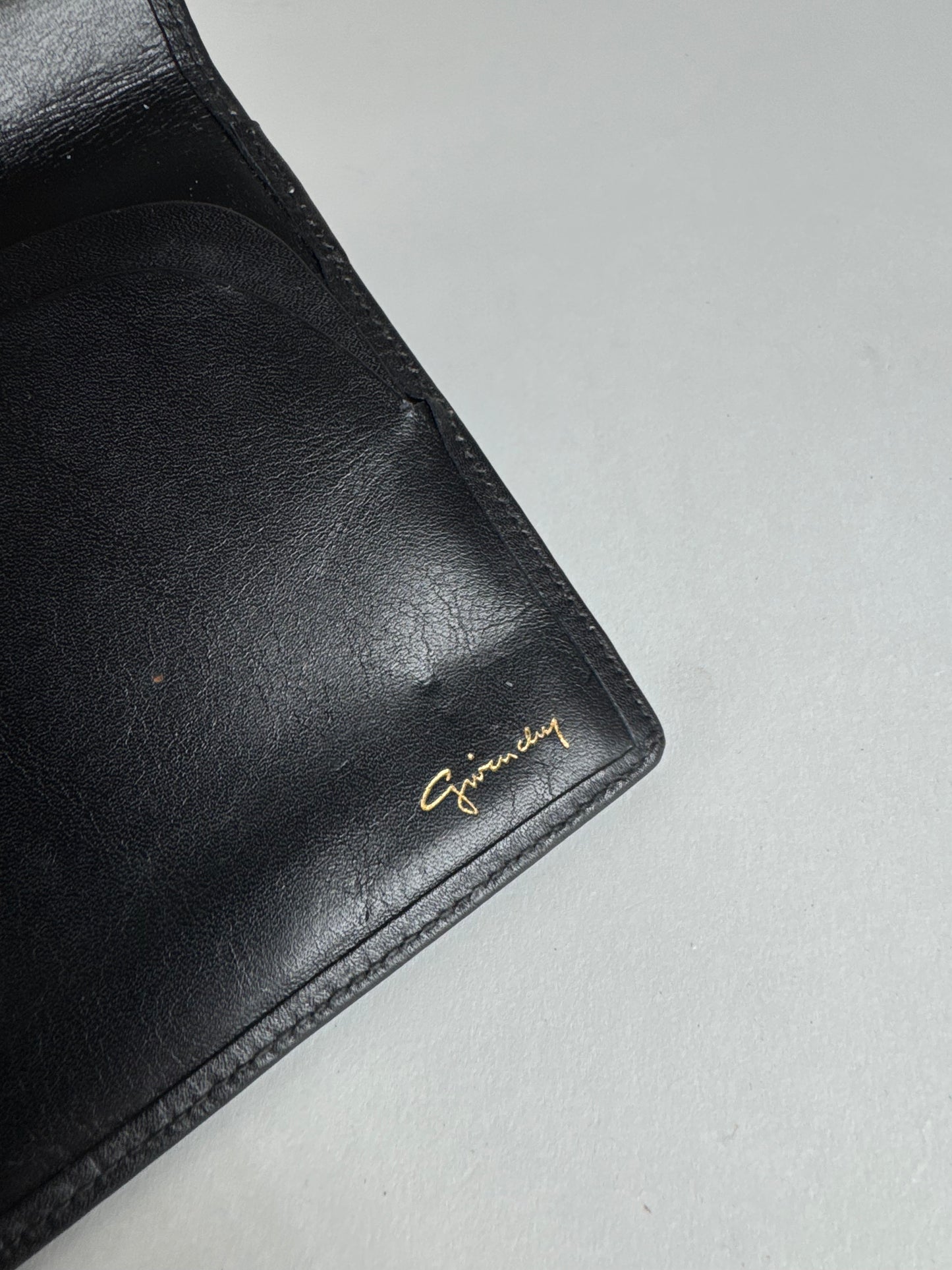 Vintage Givenchy GV3 Leather Clutch Black