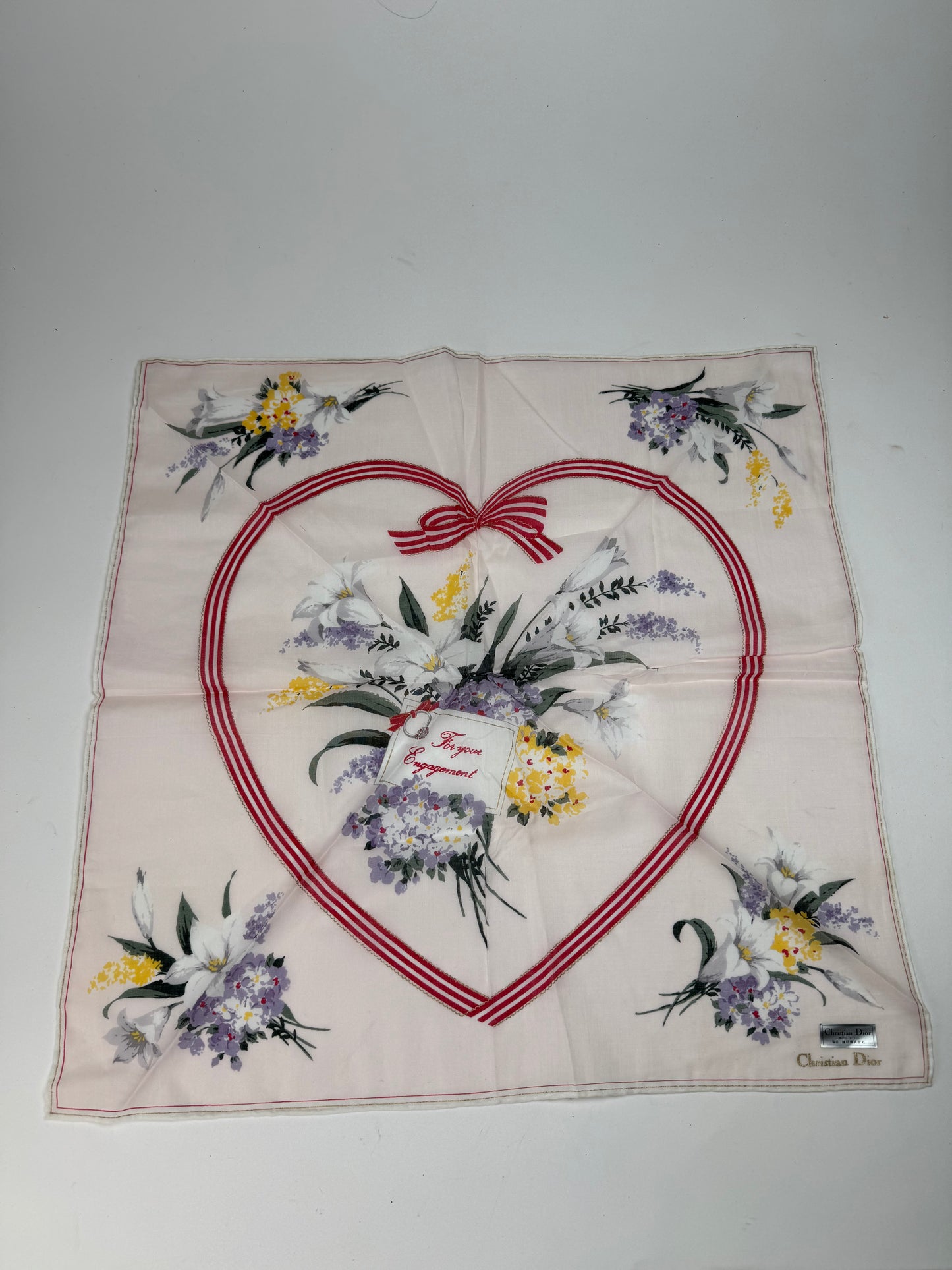 Vintage Christian Dior Silk Scarf engagement