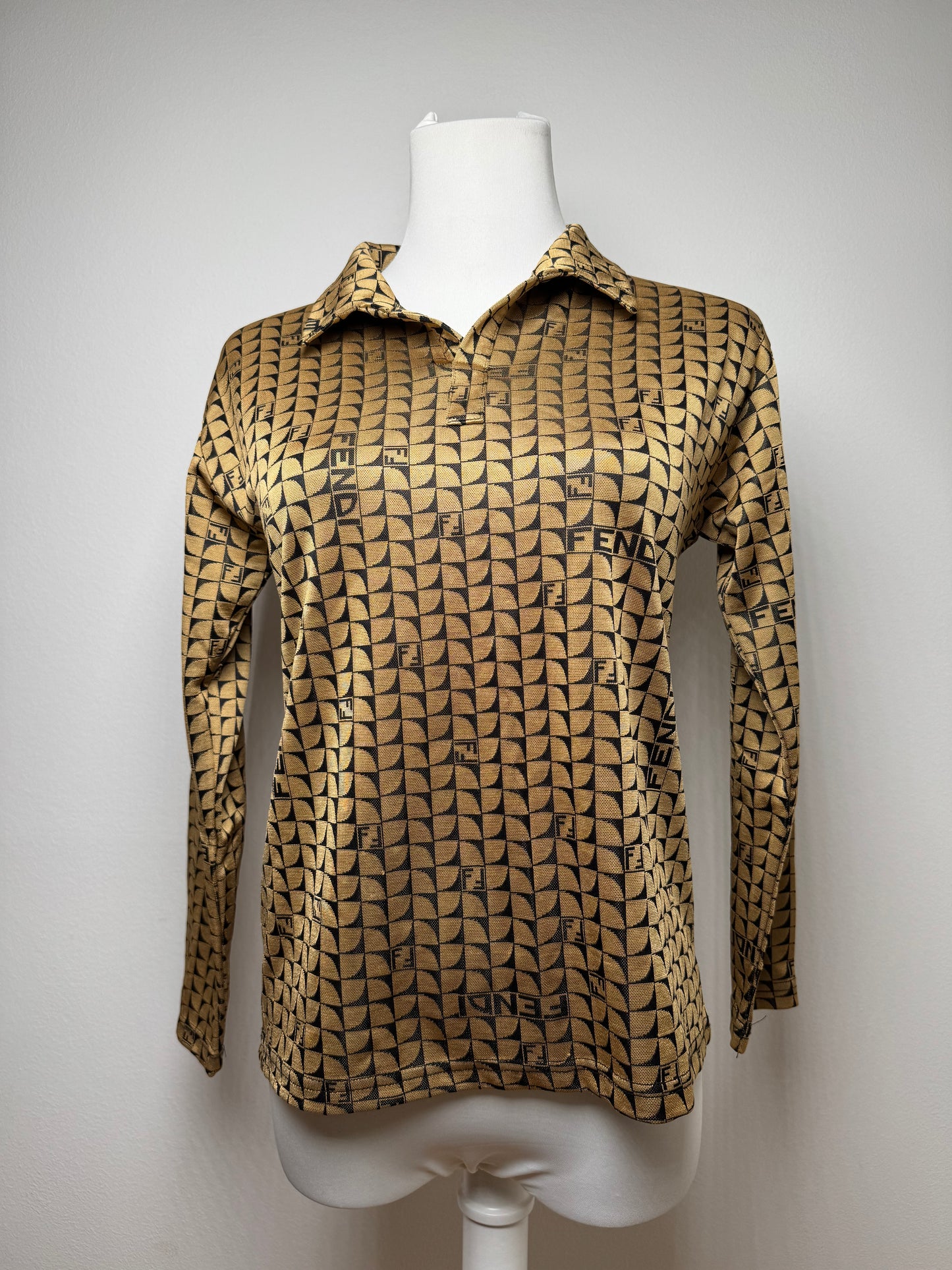 Vintage Fendi Roma Monogramm Sweater 38/M Golden