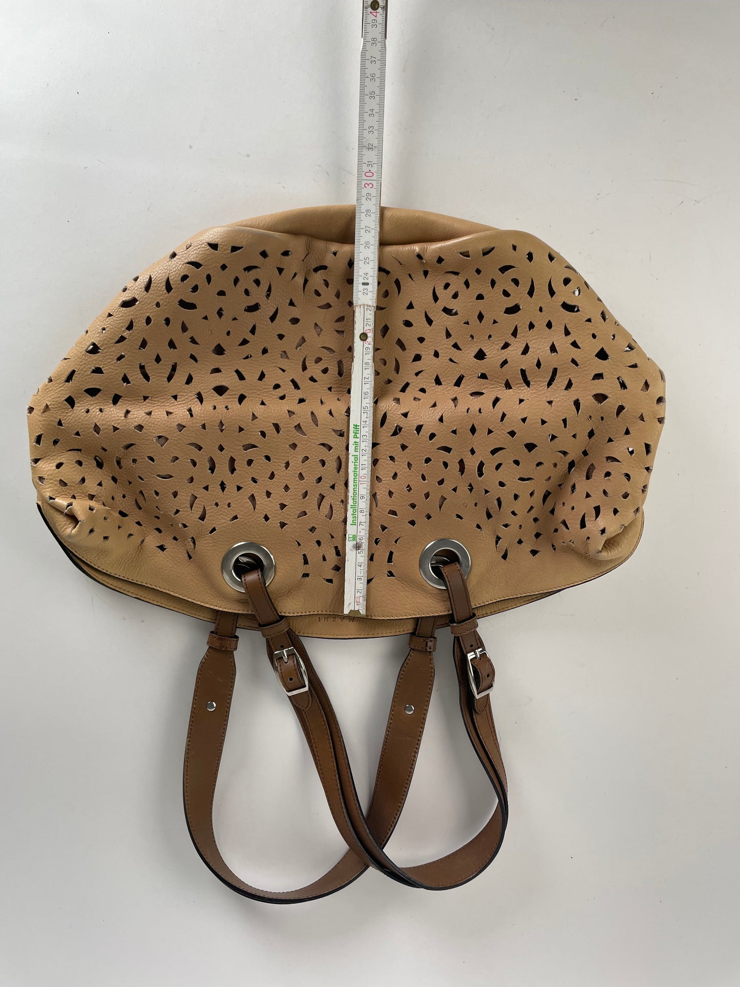 Vintage Marni Leather Shopper Brown