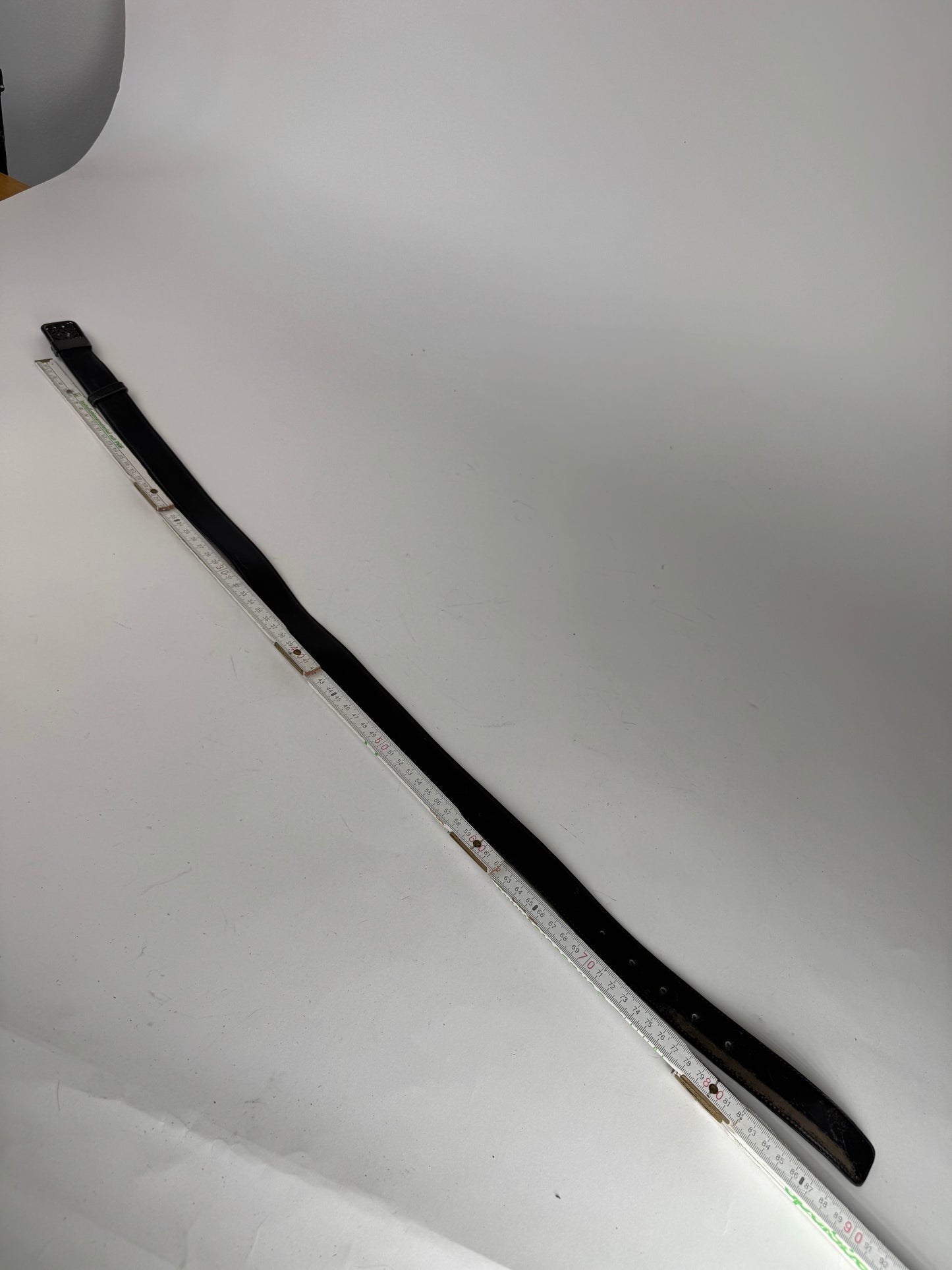 Vintage Loewe Madrid Leather Belt Black